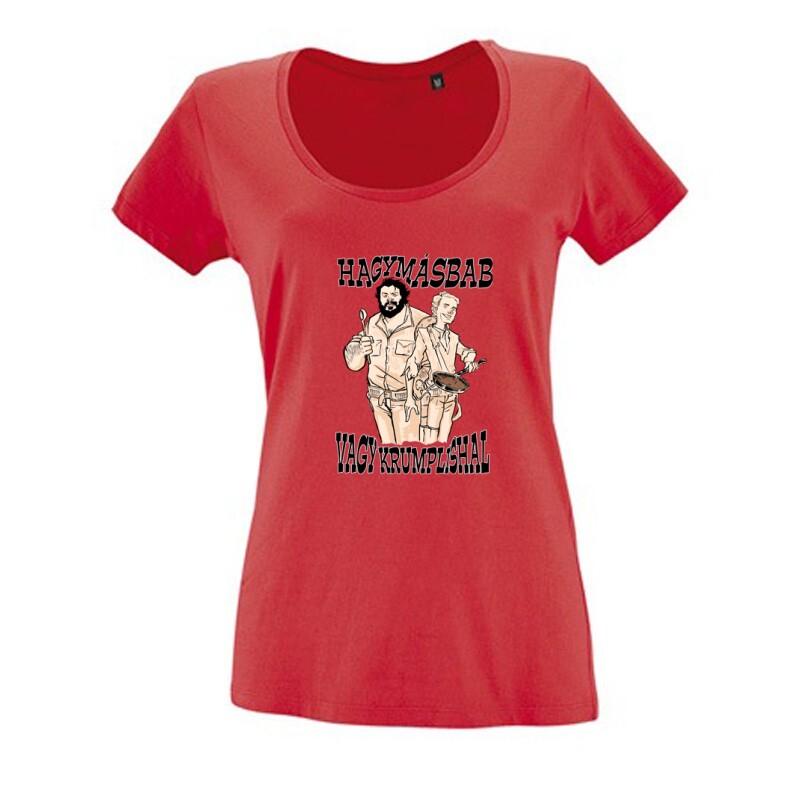 Hagymásbab vagy krumplishal western Női O Nyakú Póló