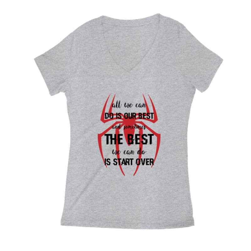 All we can Női V Kivágott póló