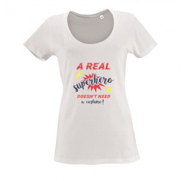 Real Superhero Női O Nyakú Póló