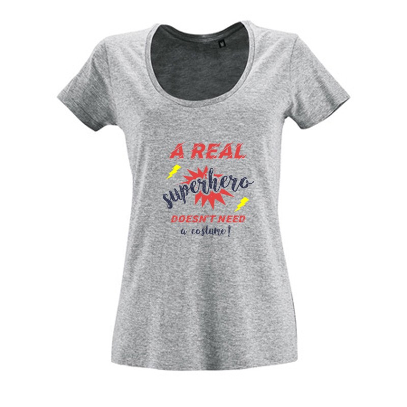 Real Superhero Női O Nyakú Póló