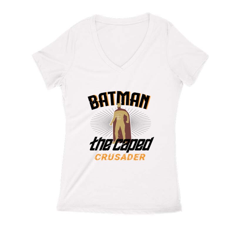 Batman the caped crusader Női V Kivágott póló