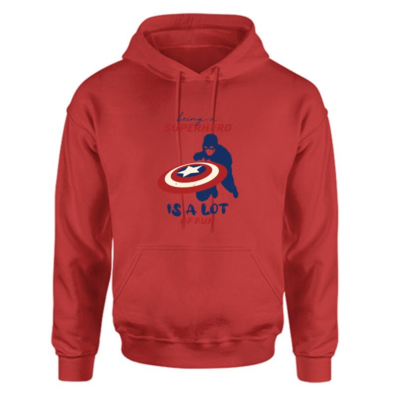 Being a superhero Unisex Kapucnis Pulcsi