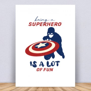 Being a superhero Vászonkép
