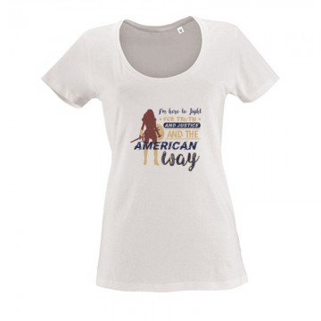 I’m here to fight for truth Női O Nyakú Póló