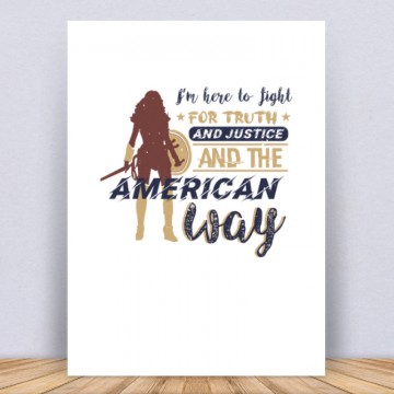 I’m here to fight for truth Vászonkép