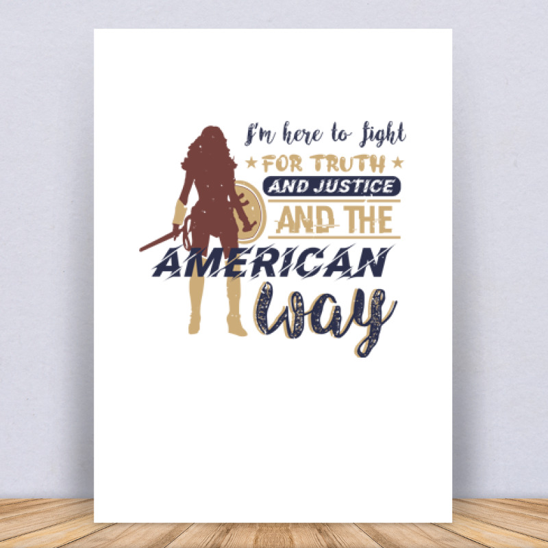 I’m here to fight for truth Vászonkép