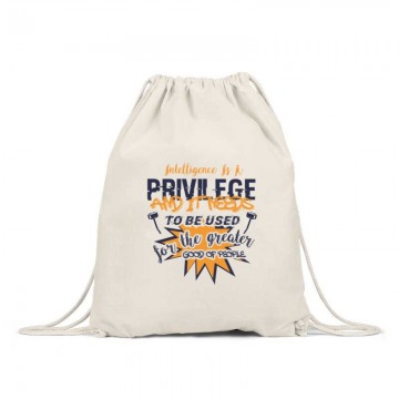 Intelligence is a privilege Hátizsák