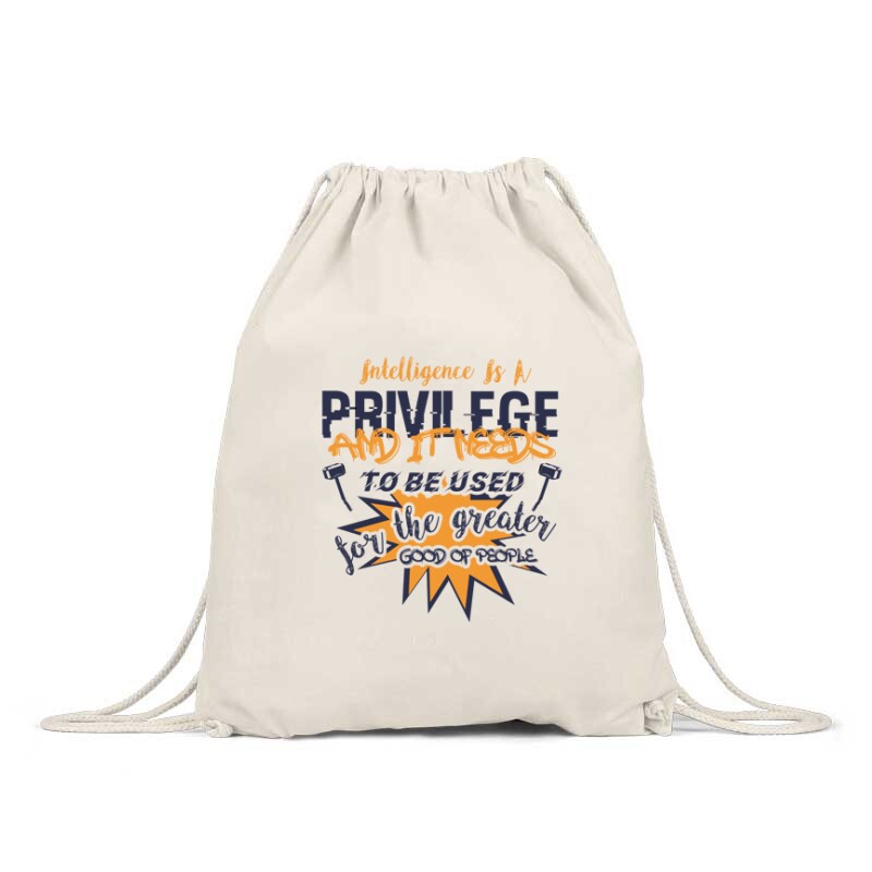 Intelligence is a privilege Hátizsák