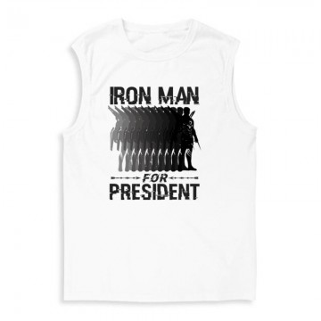 Iron man for president Férfi Trikó