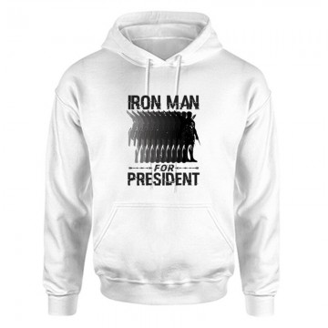 Iron man for president Unisex Kapucnis Pulcsi