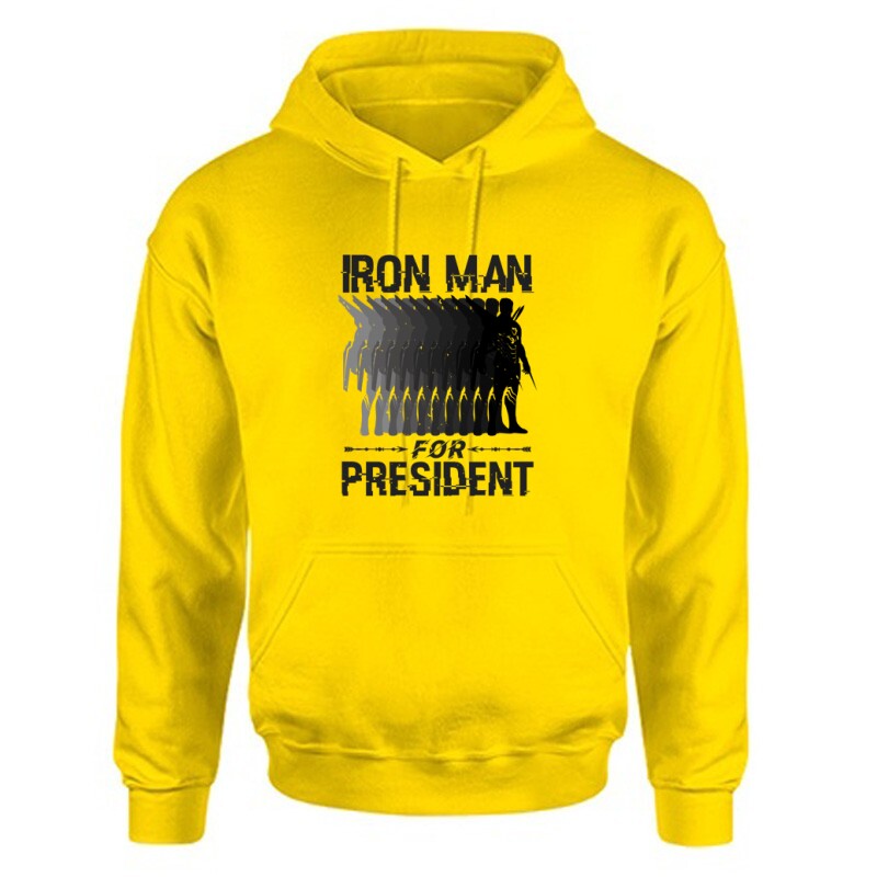 Iron man for president Unisex Kapucnis Pulcsi