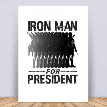 Iron man for president Vászonkép