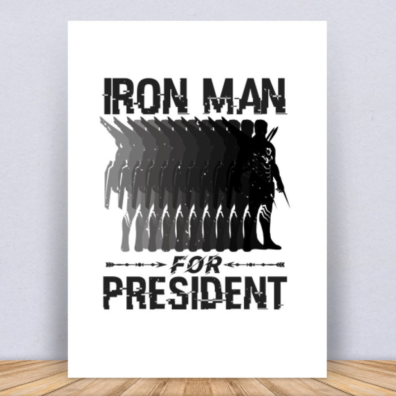 Iron man for president Vászonkép
