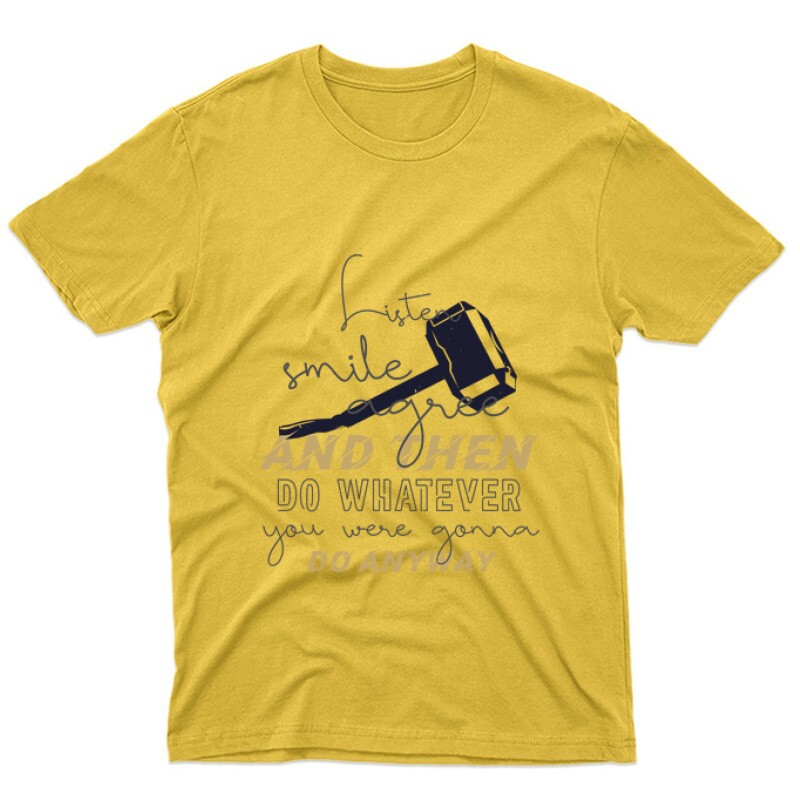 Listen, smile, agree Unisex Póló