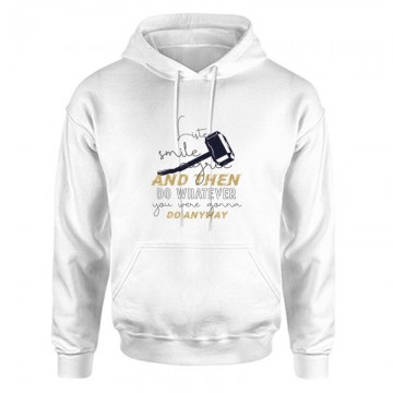 Listen, smile, agree Unisex Kapucnis Pulcsi