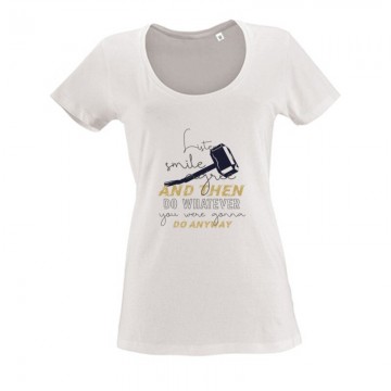 Listen, smile, agree Női O Nyakú Póló