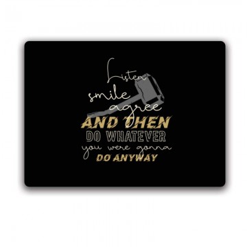 Listen, smile, agree Egérpad