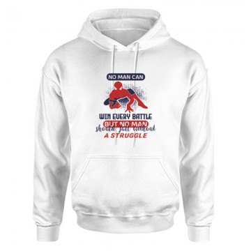 No man can win every battle, but Unisex Kapucnis Pulcsi