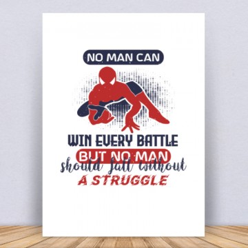 No man can win every battle, but Vászonkép