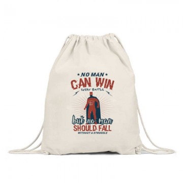 No man can win every battle Hátizsák