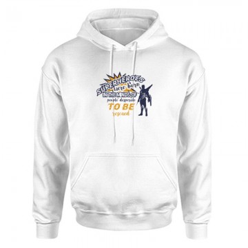 Superheroes were born Unisex Kapucnis Pulcsi