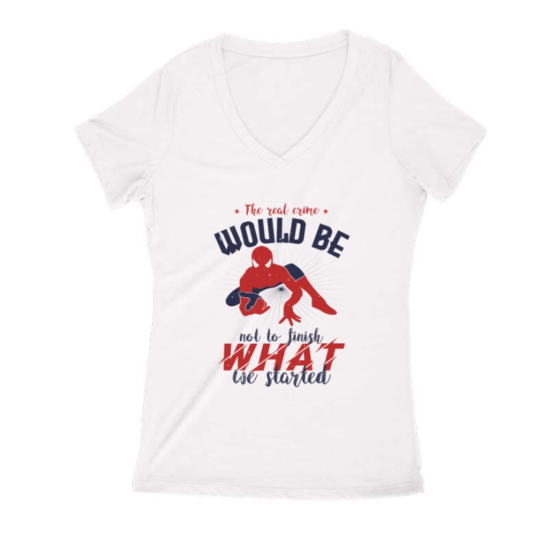 The real crime would be Női V Kivágott póló