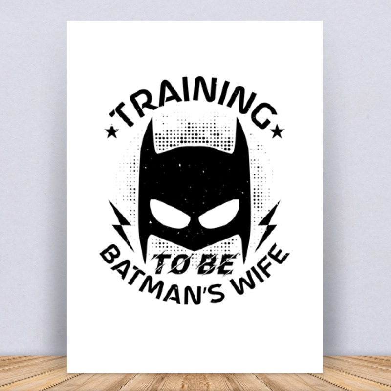 training to be batman’s wife Vászonkép