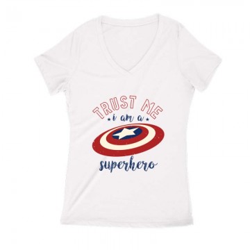 trust me i am Női V Kivágott póló
