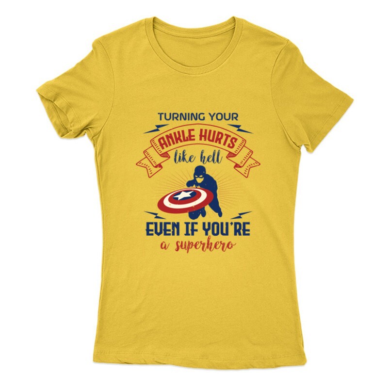 turning your ankle hurts Női Póló