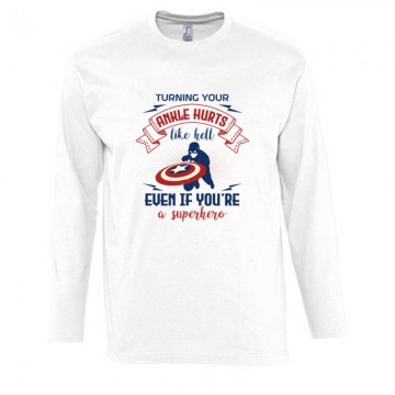 turning your ankle hurts Hosszú Ujjú Póló