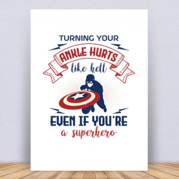 turning your ankle hurts Vászonkép
