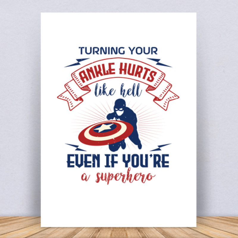 turning your ankle hurts Vászonkép