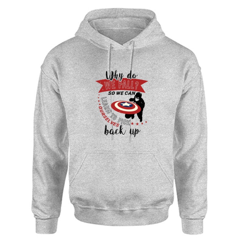 Why do we fall Unisex Kapucnis Pulcsi