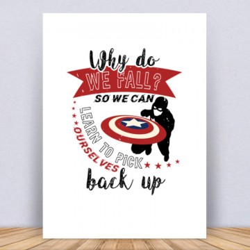 Why do we fall Vászonkép