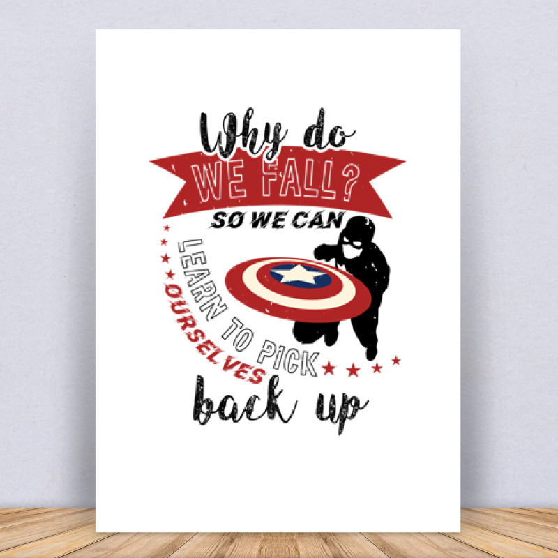 Why do we fall Vászonkép