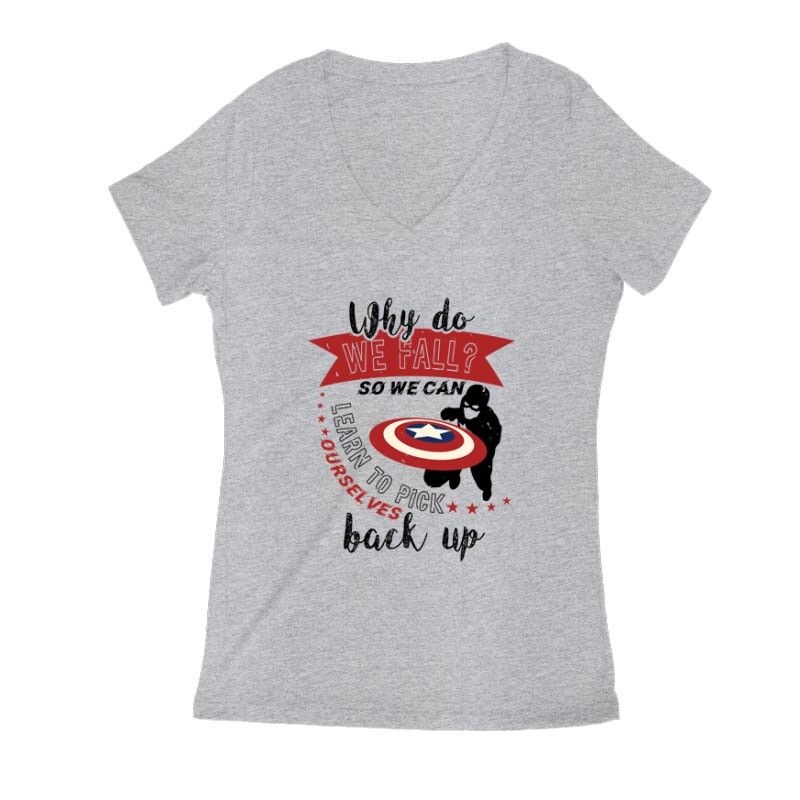 Why do we fall Női V Kivágott póló