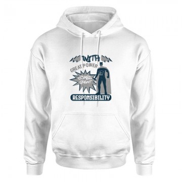 With great power Unisex Kapucnis Pulcsi