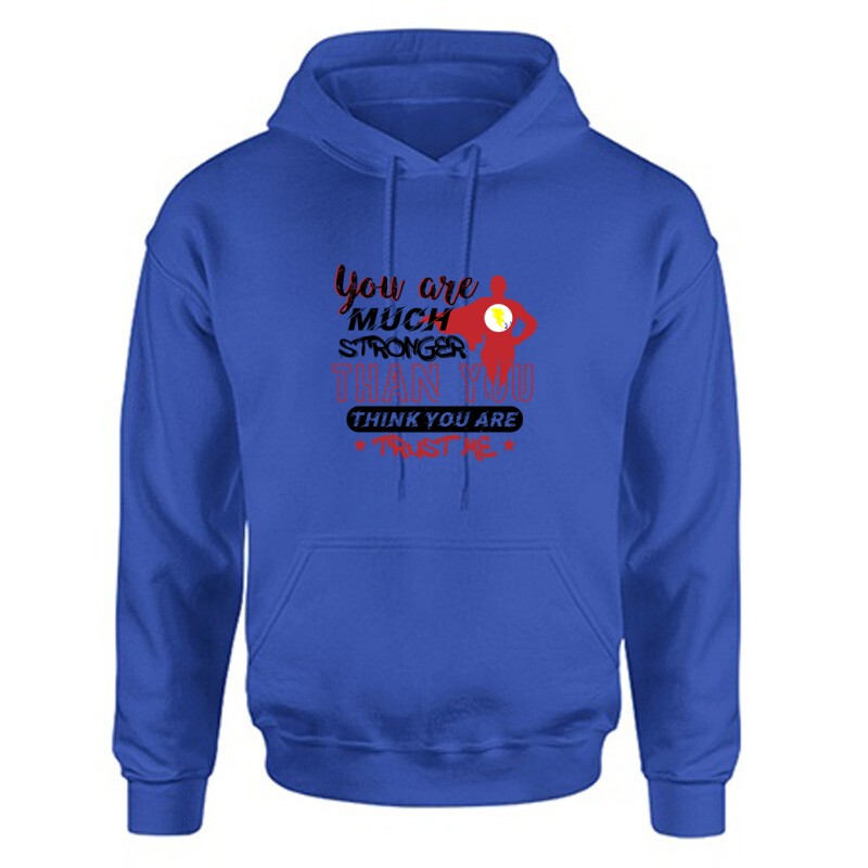 You are much stronger Unisex Kapucnis Pulcsi