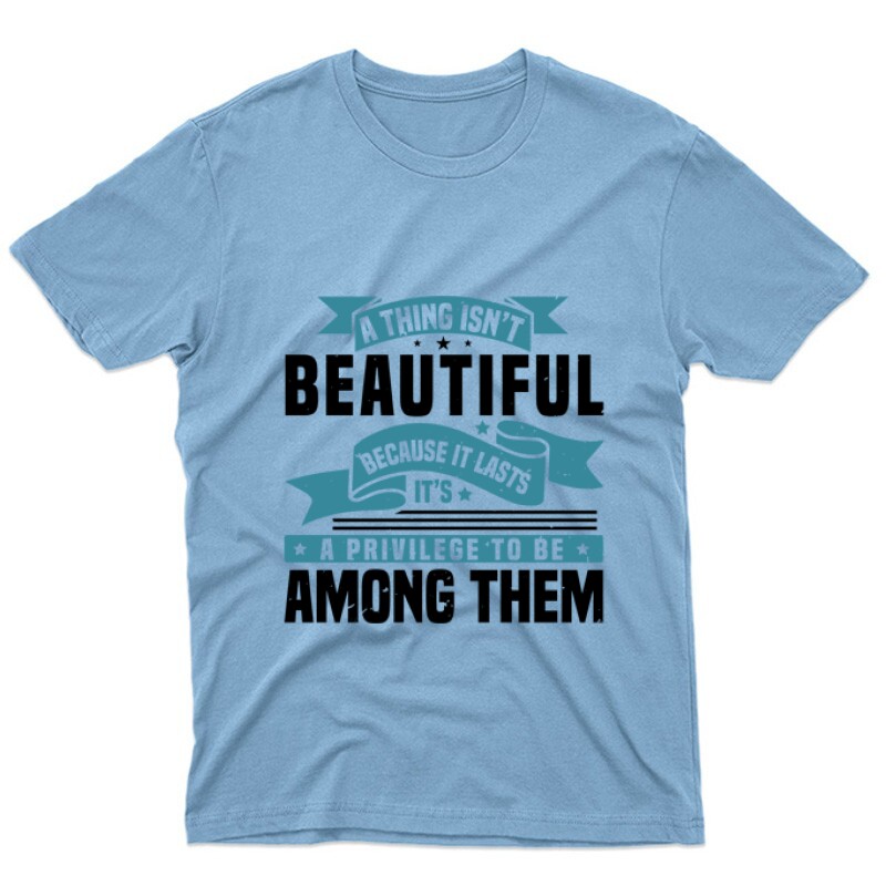 A thing isn’t beautiful Unisex Póló