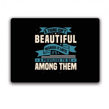 A thing isn’t beautiful Egérpad