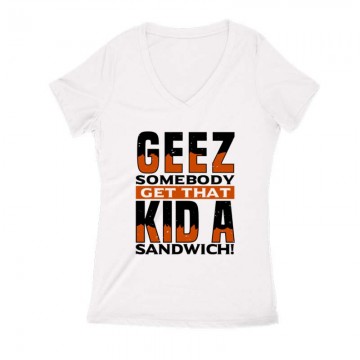 Geez, somebody get that Női V Kivágott póló