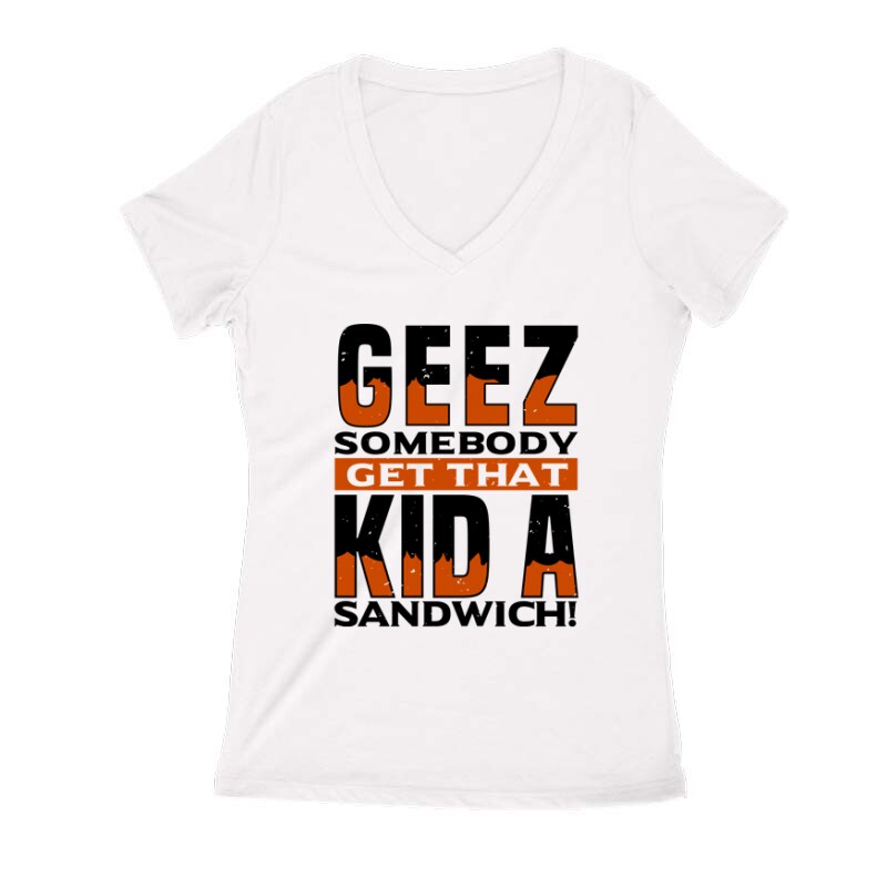 Geez, somebody get that Női V Kivágott póló