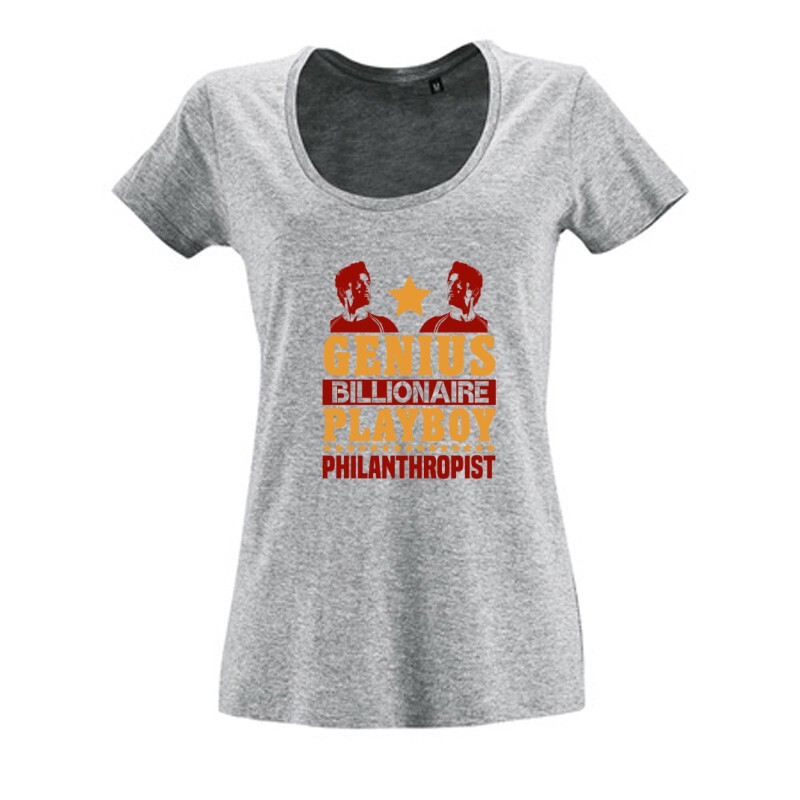 Genius. Billionaire. Playboy Női O Nyakú Póló