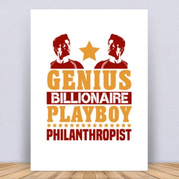 Genius. Billionaire. Playboy Vászonkép