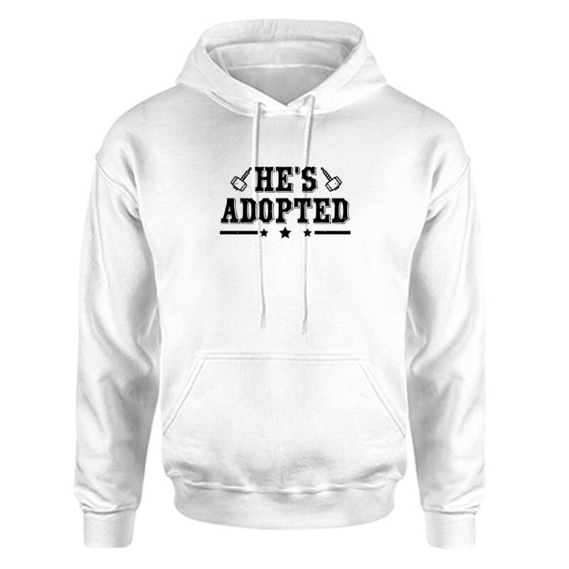 He’s adopted Unisex Kapucnis Pulcsi