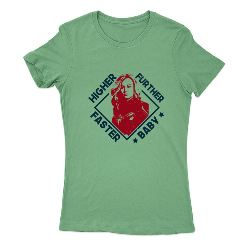 Higher, further, faster, baby Női Póló