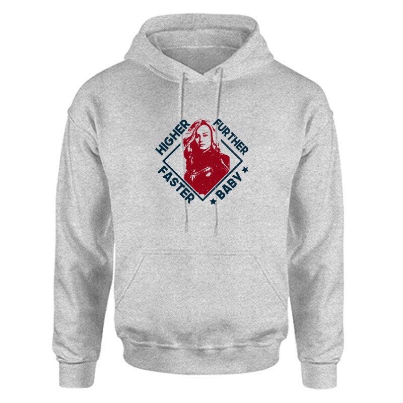 Higher, further, faster, baby Unisex Kapucnis Pulcsi