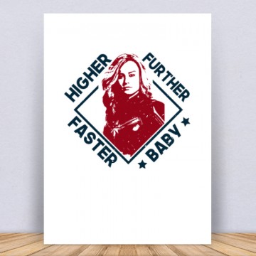 Higher, further, faster, baby Vászonkép