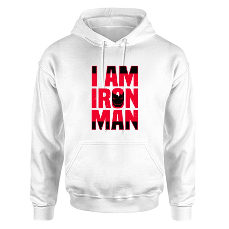 I am Iron Man Unisex Kapucnis Pulcsi