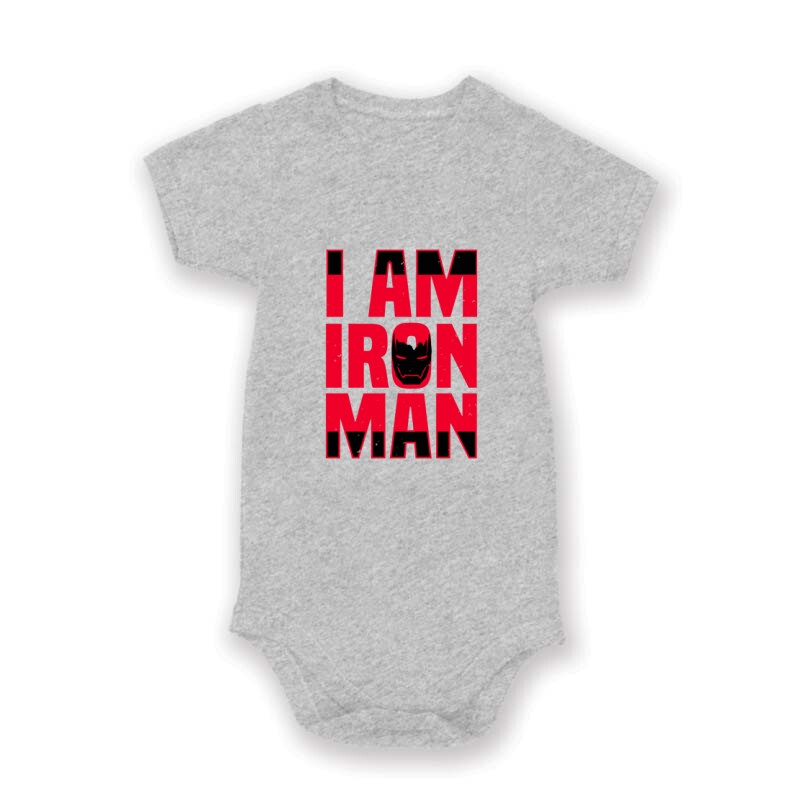 I am Iron Man Baby Body